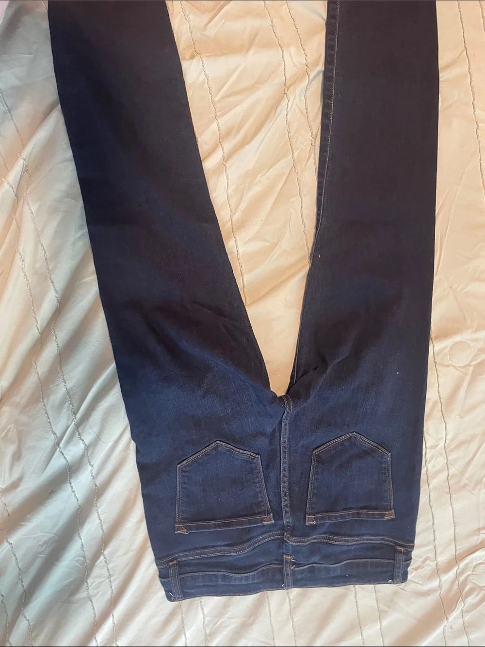 Fashion Nova Dark Wash Distressed Skinny Jeans - Picture 4 of 5